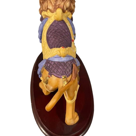 Vintage Lenox Carousel Lion Porcelain Figure w/Certification Stamp 1990 - Picture 15 of 16